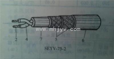 SEYV同轴电缆结构