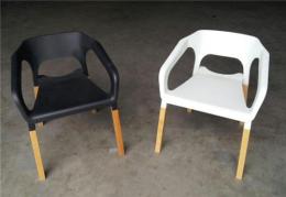 ABS椅面休闲椅 塑钢结构培训椅 佛山椅子厂