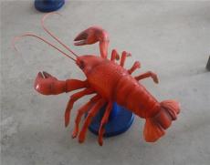 玻璃钢龙虾雕塑 玻璃钢螃蟹雕塑 龙虾雕塑