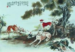 珠山八友之一毕伯涛的瓷板画现在值多少钱