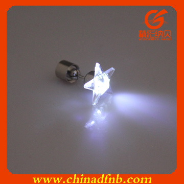 star shaped led glowing earrings