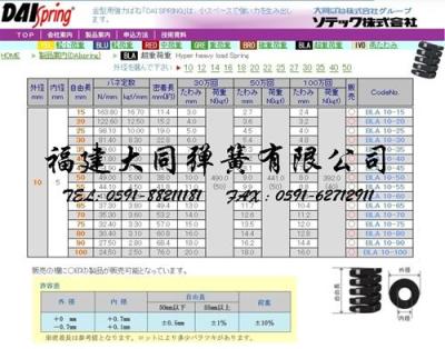 福建大同弹簧BLA-DK10-L