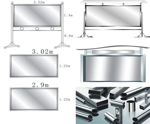 广州不锈钢宣传栏制作图片