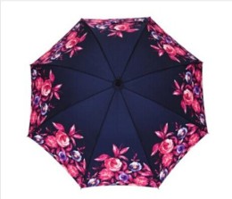 FULTON女士花卉图案水晶手柄雨伞