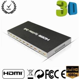 视音频HDMI分配器2进8出二分八3D高清分支器