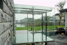 南京钢架构玻璃雨棚