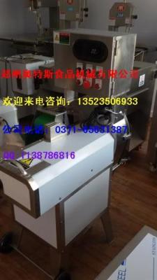 河南豬肉切片機-鞏義豬頭肉切片機-切熟肉機