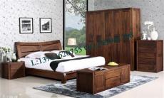 北美黑胡桃实木家具卧室家具成套家具组合