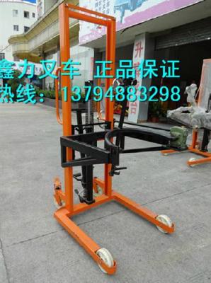 手動升高油桶傾斜倒料搬運車叉車