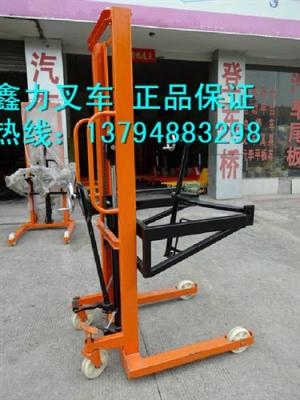 手動升高油桶傾斜倒料搬運車叉車