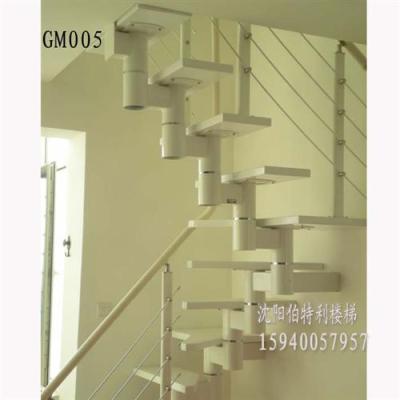 沈阳钢木楼梯橡胶木踏板