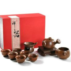 海州窑 台湾高档陶瓷茶具 侧把壶茶具