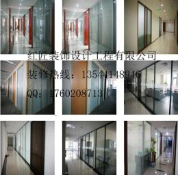 深圳西丽新安专业办公玻璃隔断工程